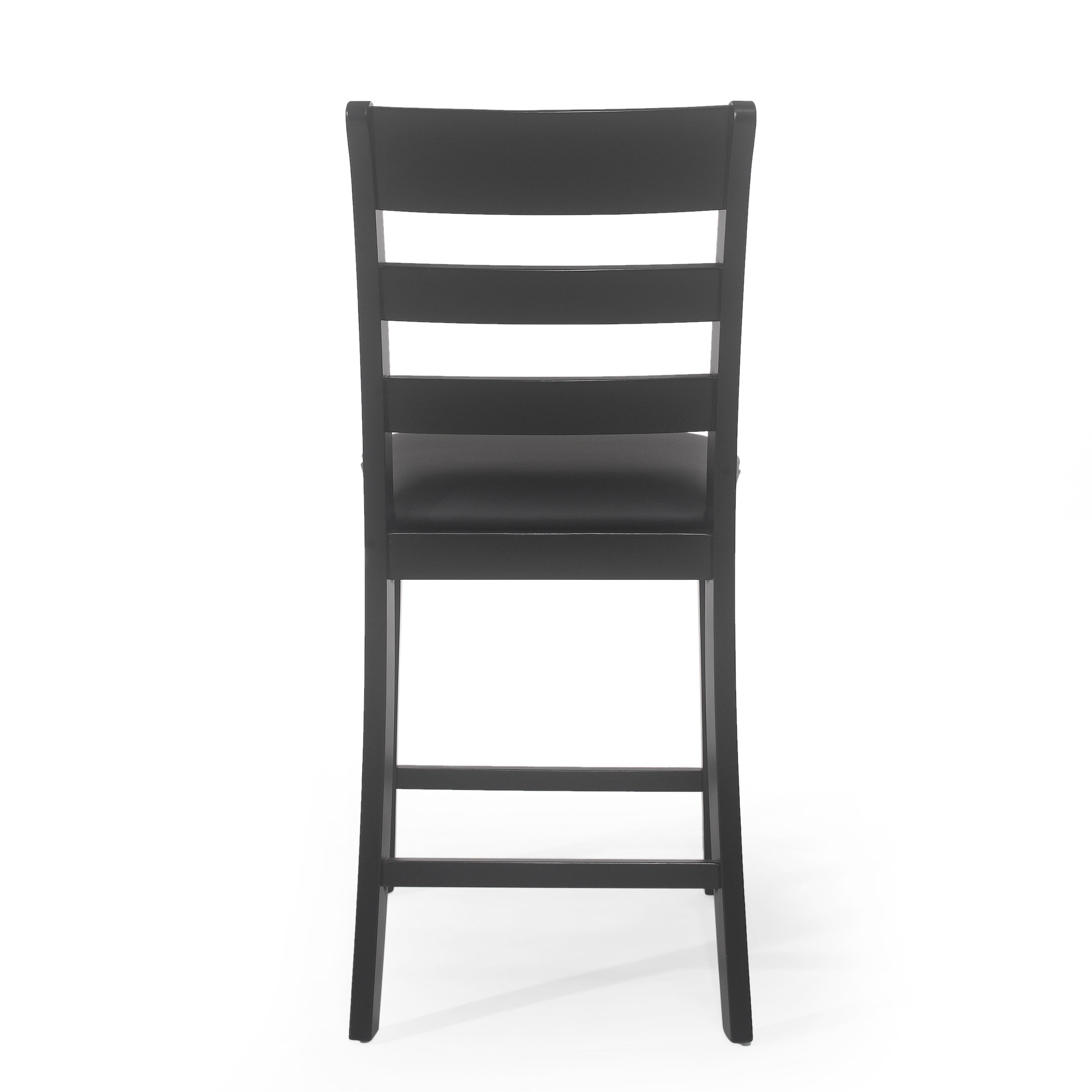 Farmhouse Upholstered Wood Counter Stools (Set of 2)