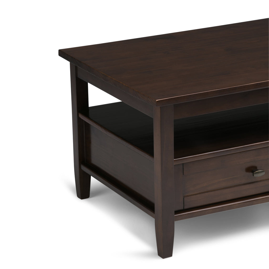 Warm Shaker Solid Wood Transitional Coffee Table