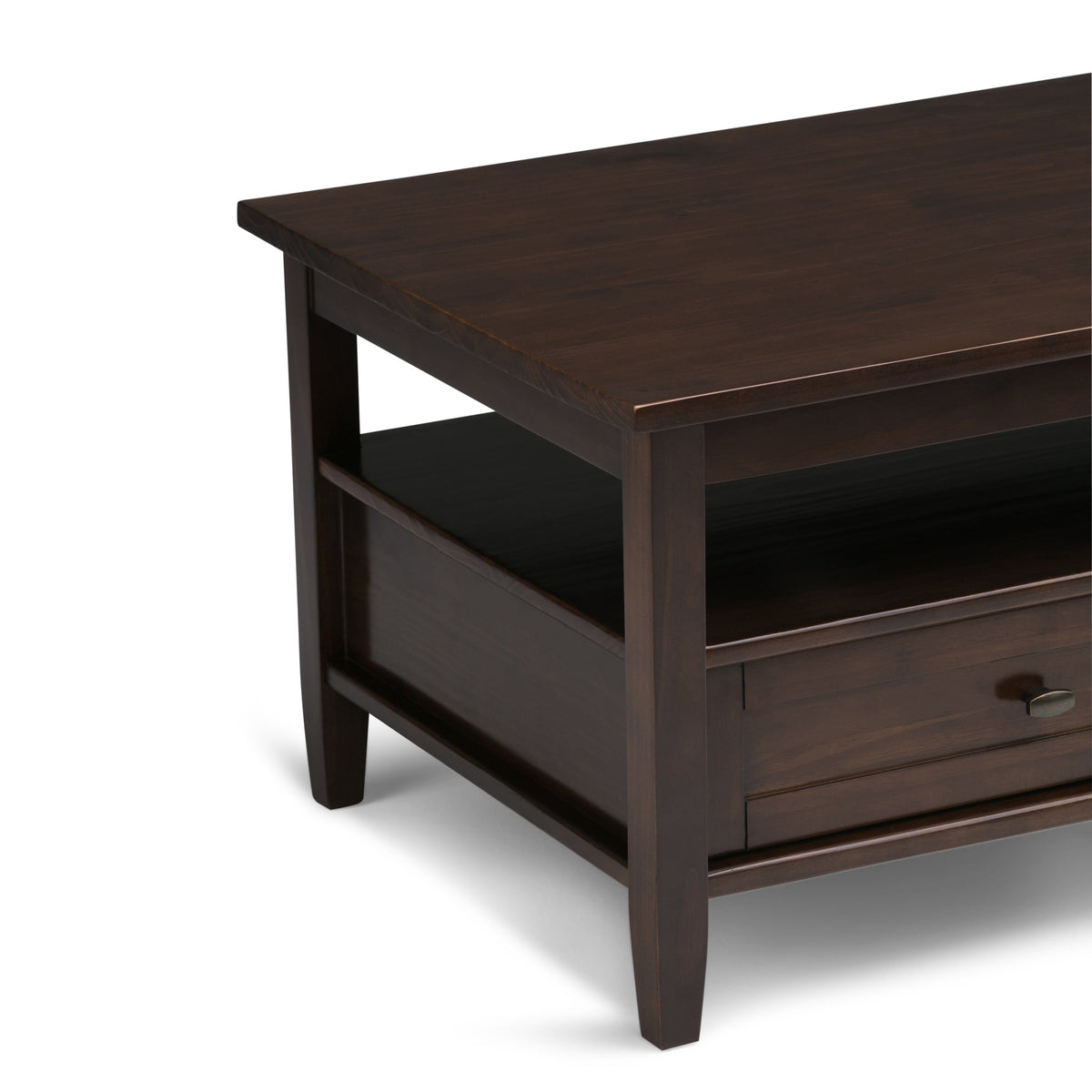 Warm Shaker Solid Wood Transitional Coffee Table