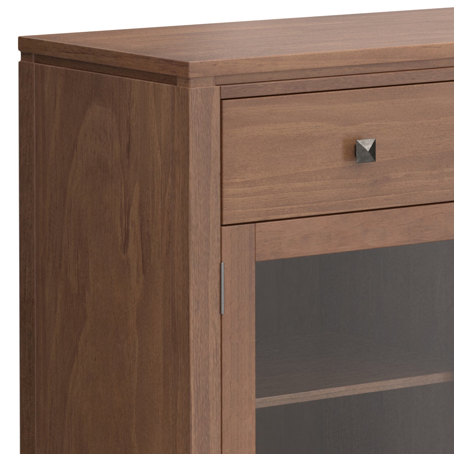 Cosmopolitan 54" Wide Solid Wood Sideboard Buffet in Medium Saddle