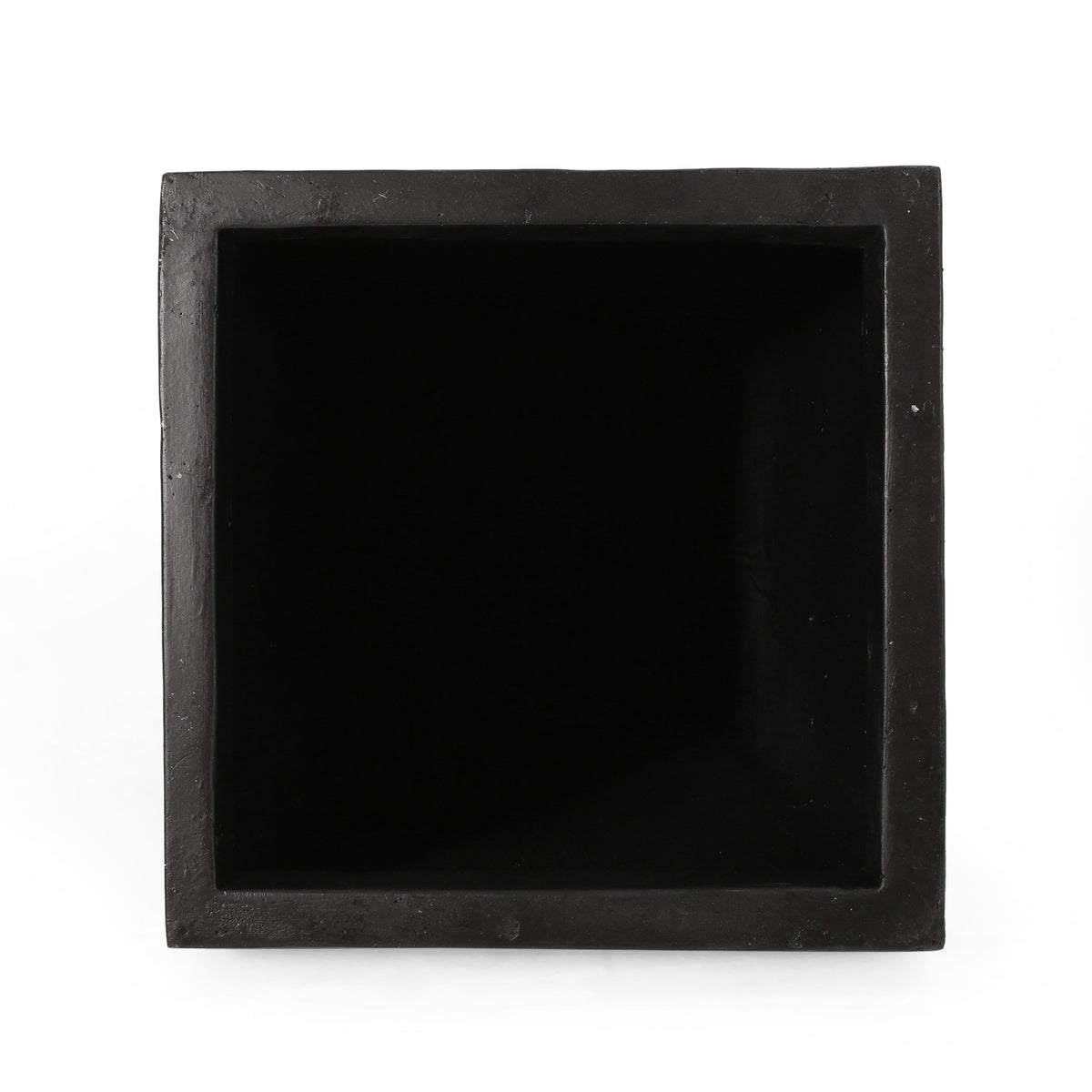 13" Outdoor Modern MGO Small Cast Stone Planter