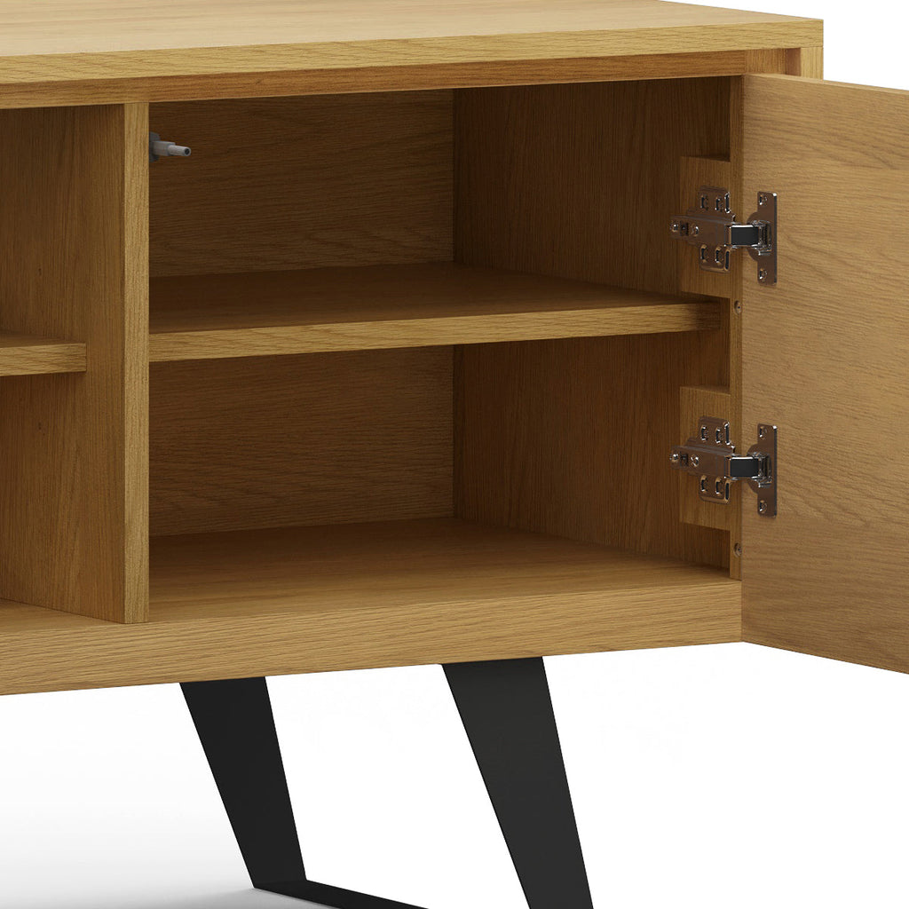 Lowry 63 Inch Wide Solid Wood TV Stand