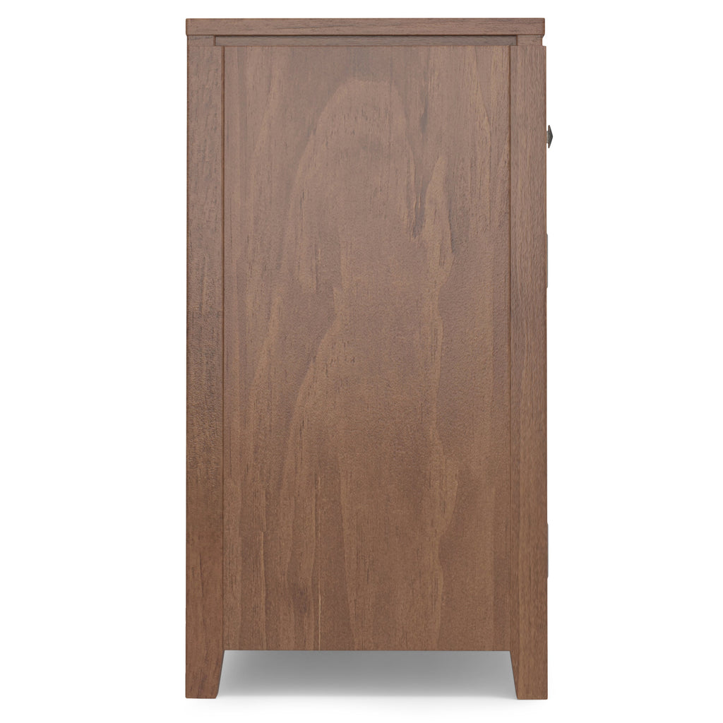 Cosmopolitan 54" Wide Solid Wood Sideboard Buffet in Medium Saddle