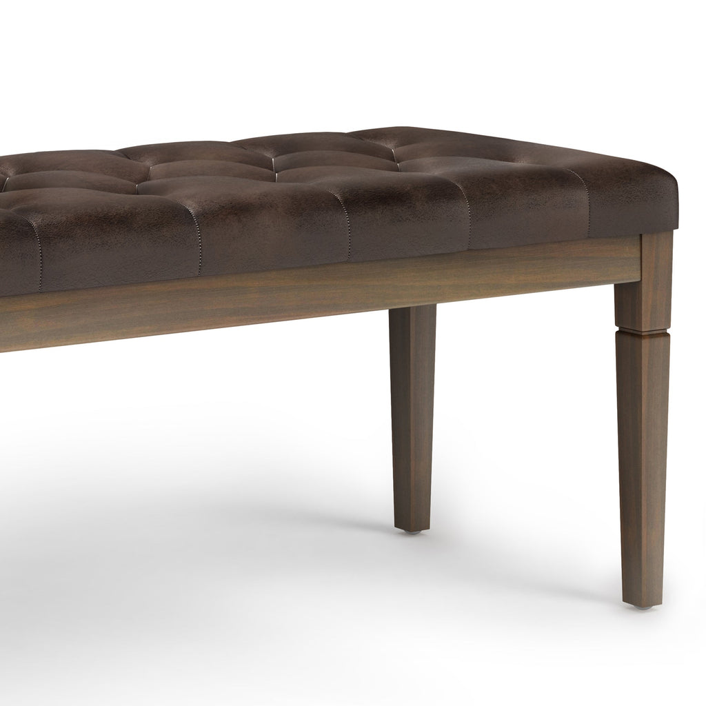 Waverly - Tufted Ottoman Bench - Distressed