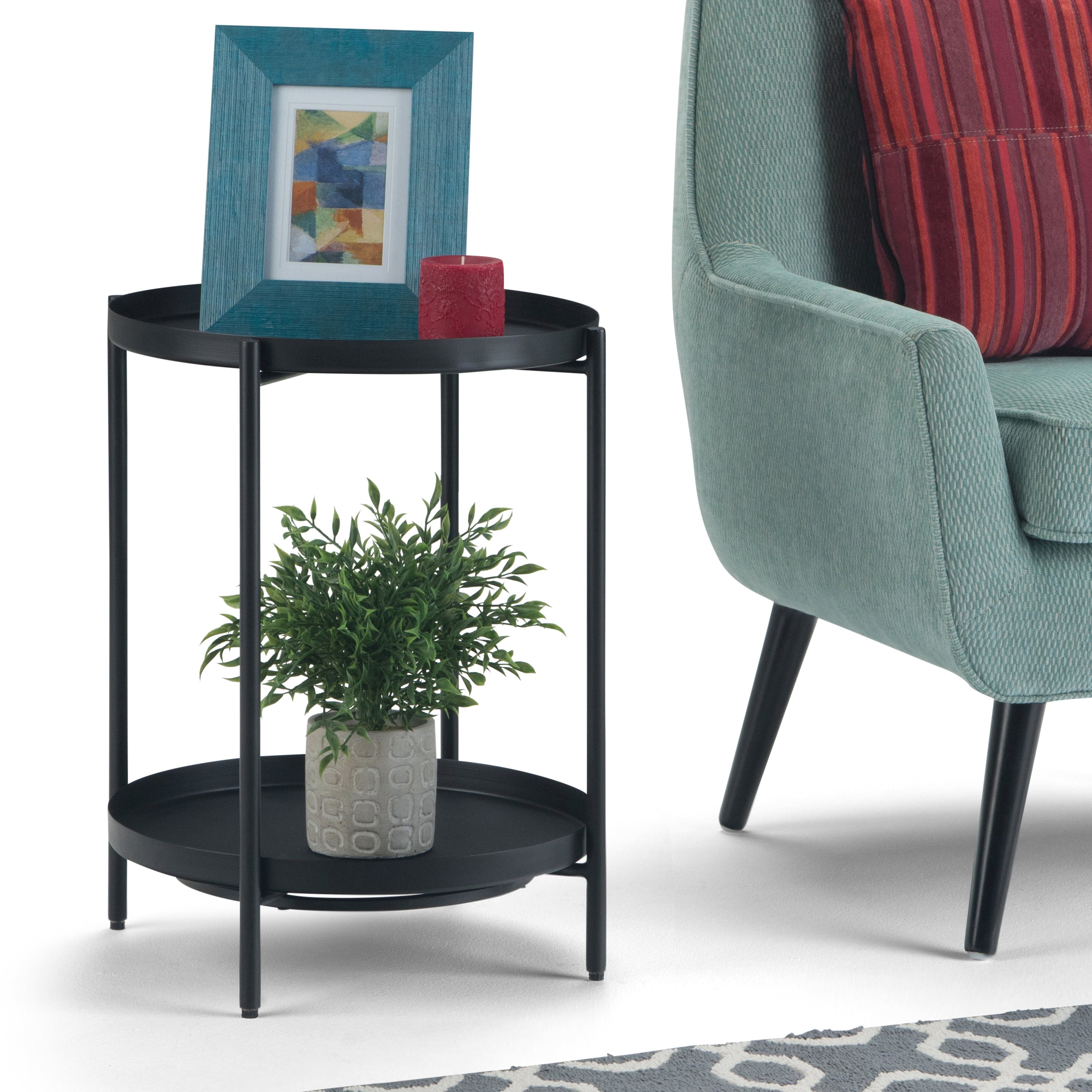 Monet Metal End Table