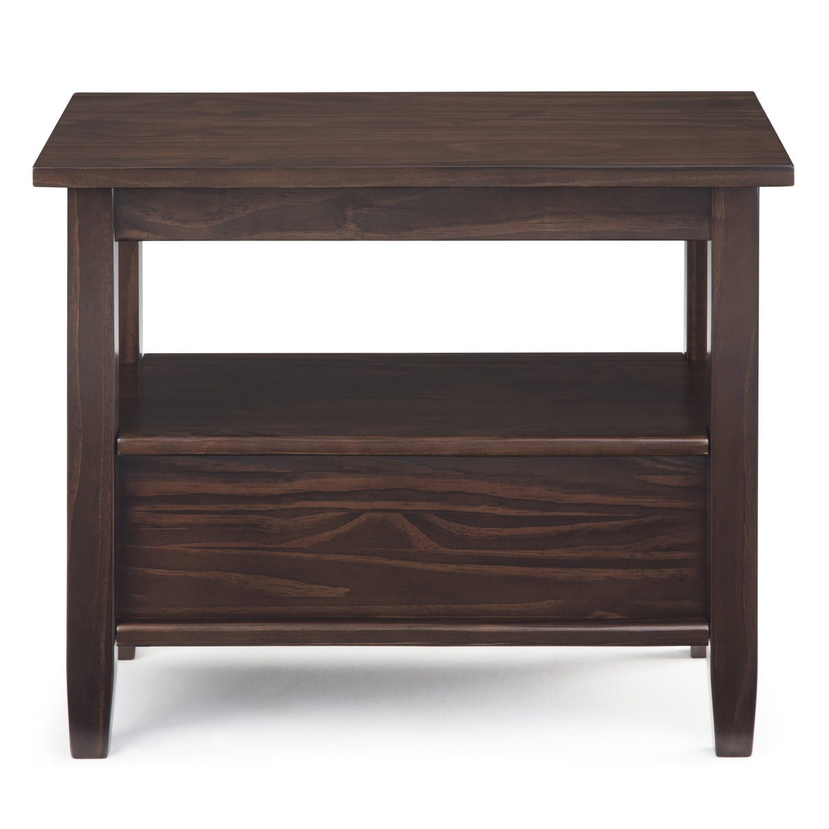 Warm Shaker Solid Wood Transitional Narrow Side Table