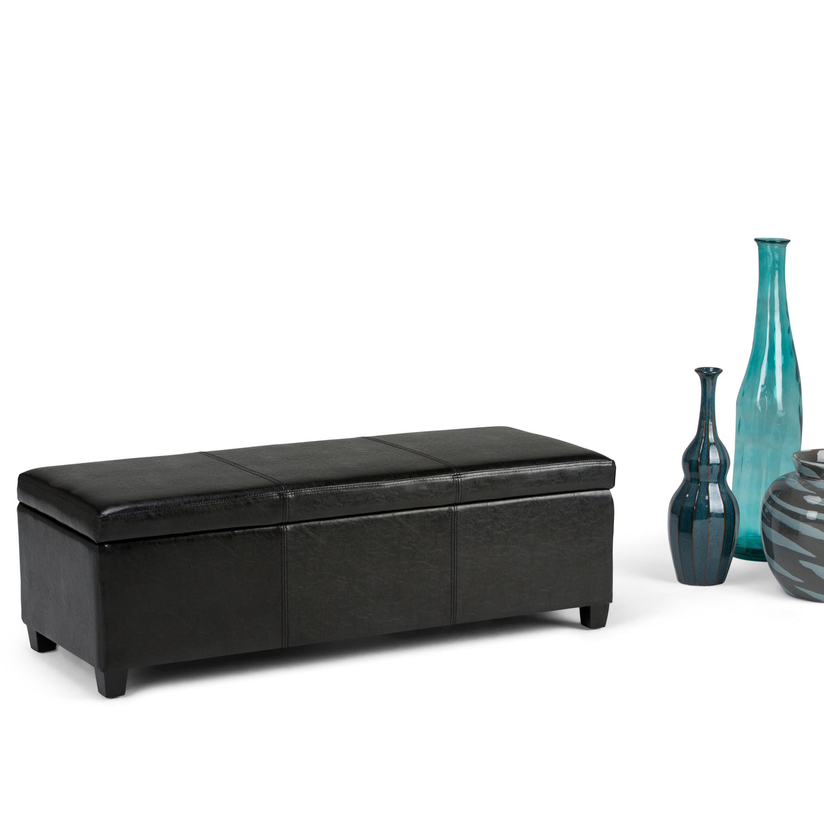 Avalon 48 Inch Wide Storage Ottoman Bench