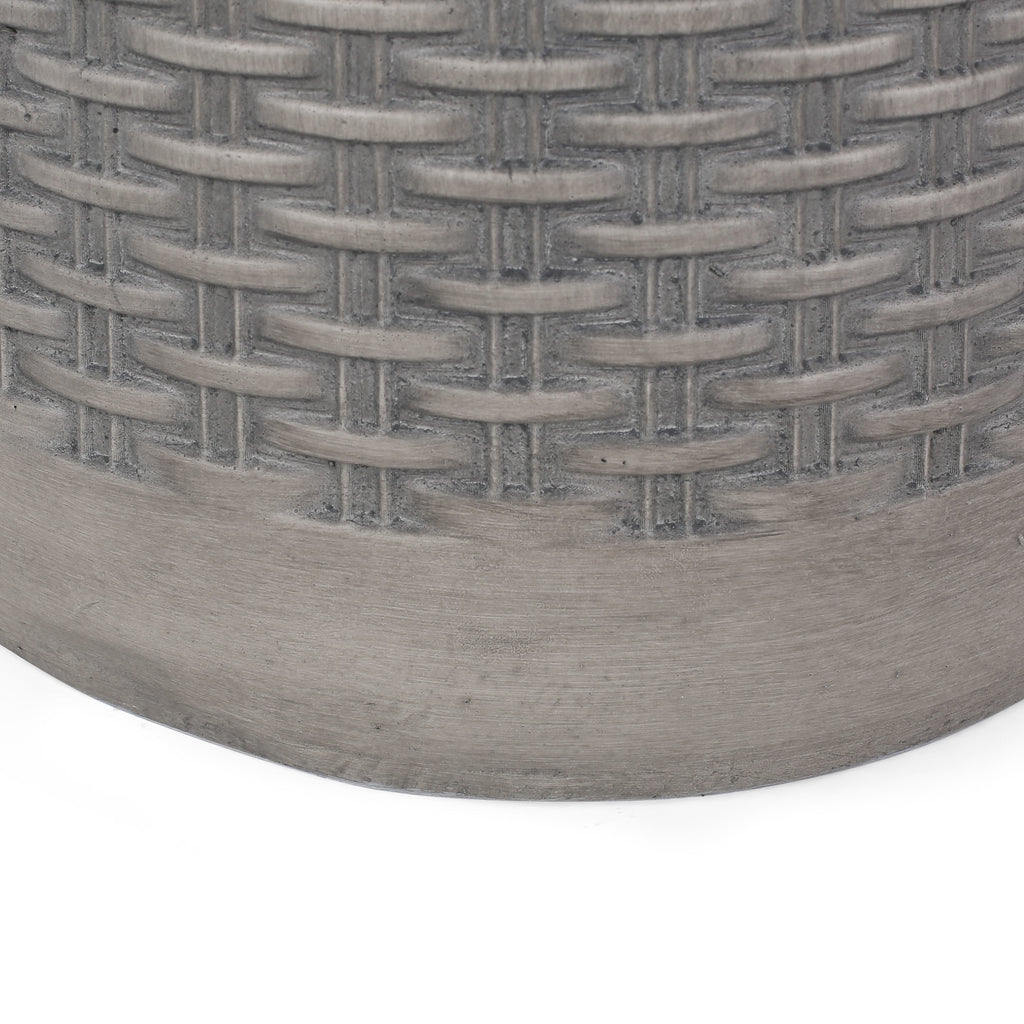 Outdoor Lightweight Round Concrete End Table