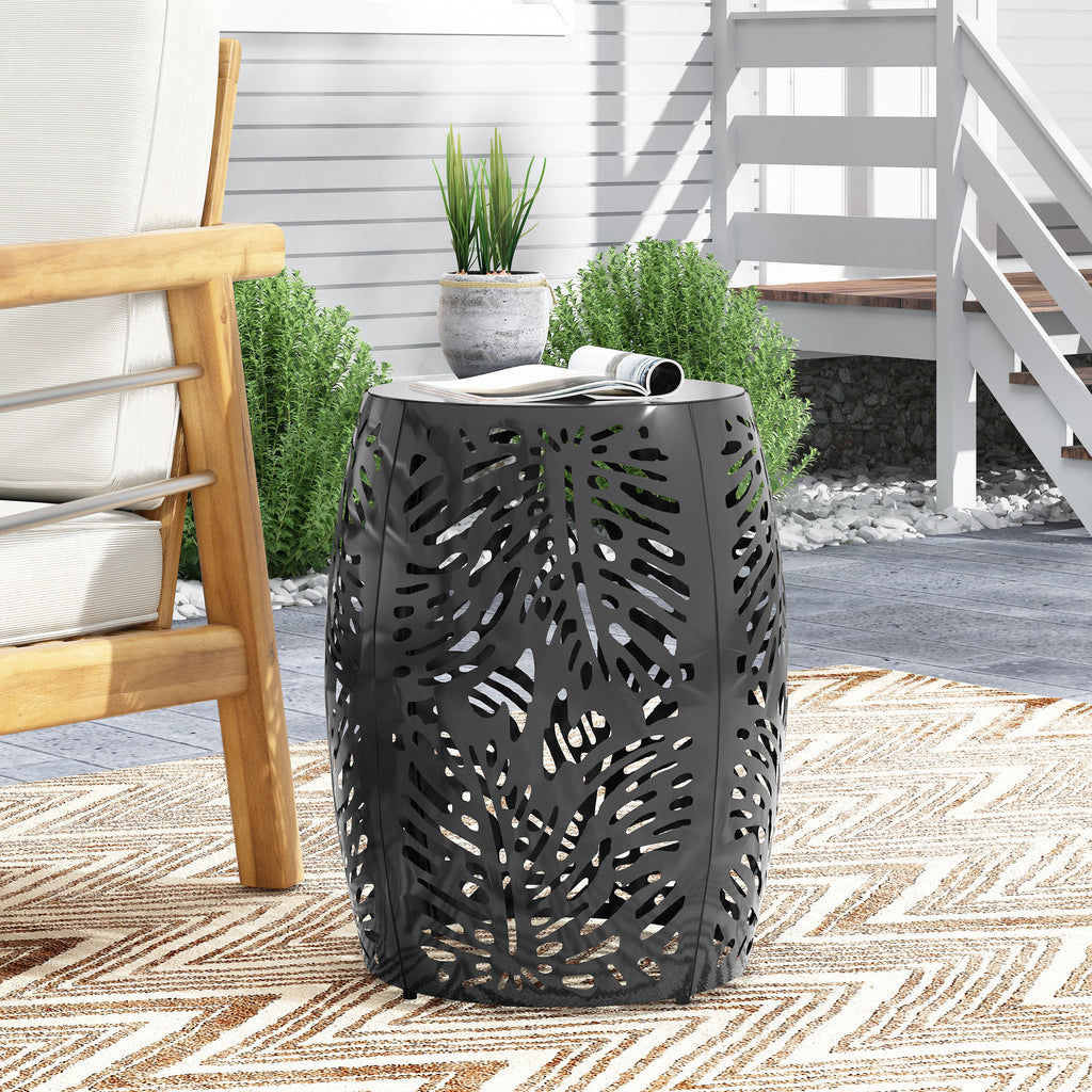 Large Metal End Table