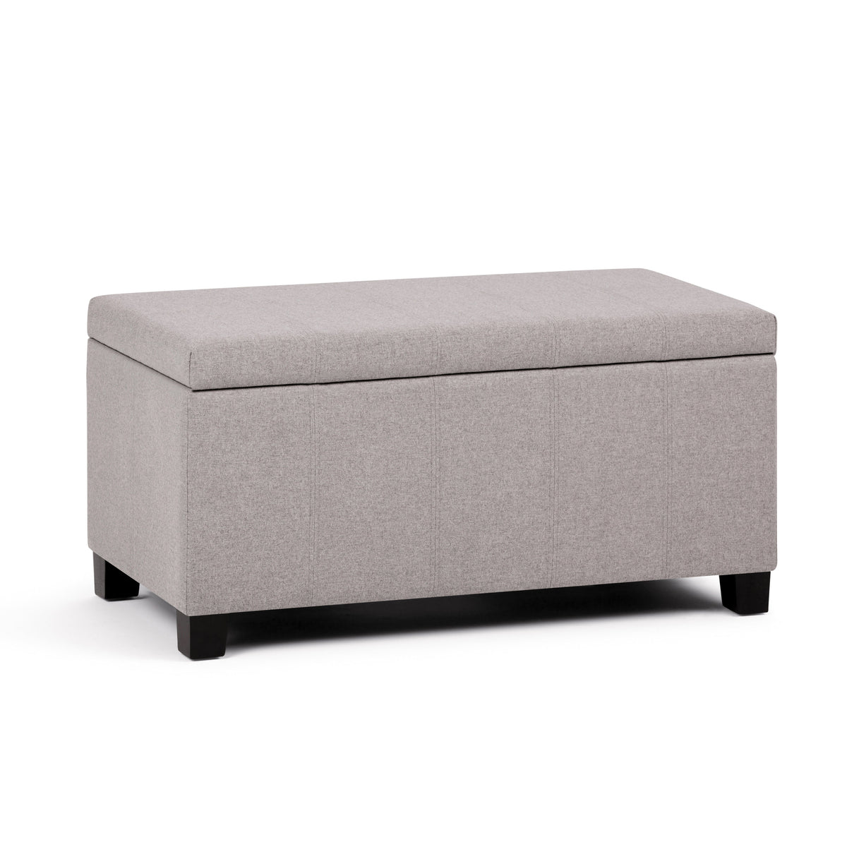 Dover 36 Inch Wide Storage Ottoman Bench in Cloud