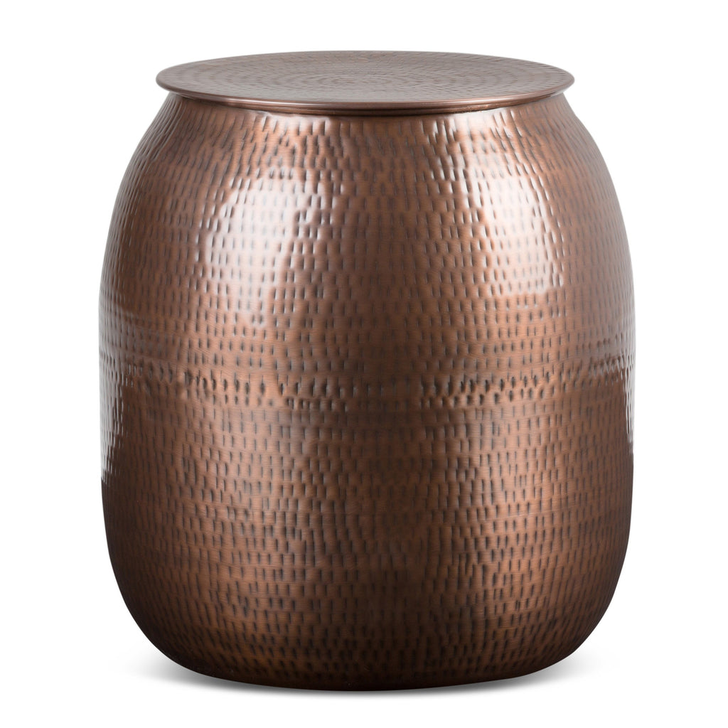 Griffen 19 Inch Wide Metal Storage Accent Table