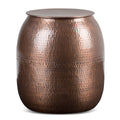 Griffen 19 Inch Wide Metal Storage Accent Table