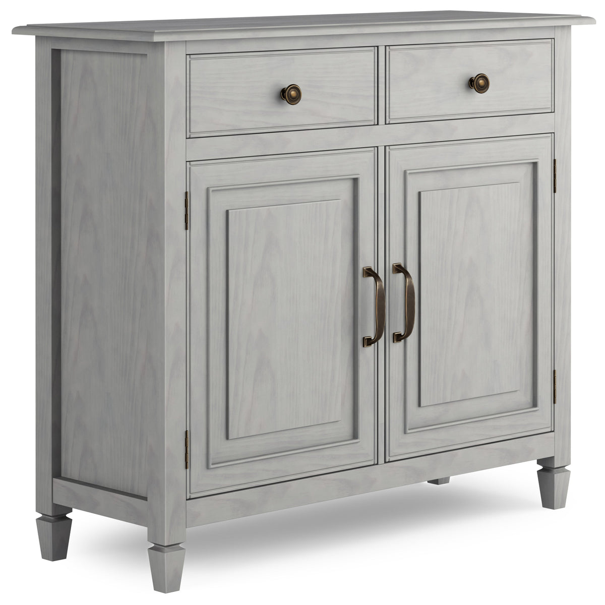 Connaught Solid Wood Entryway Storage Cabinet in Fog