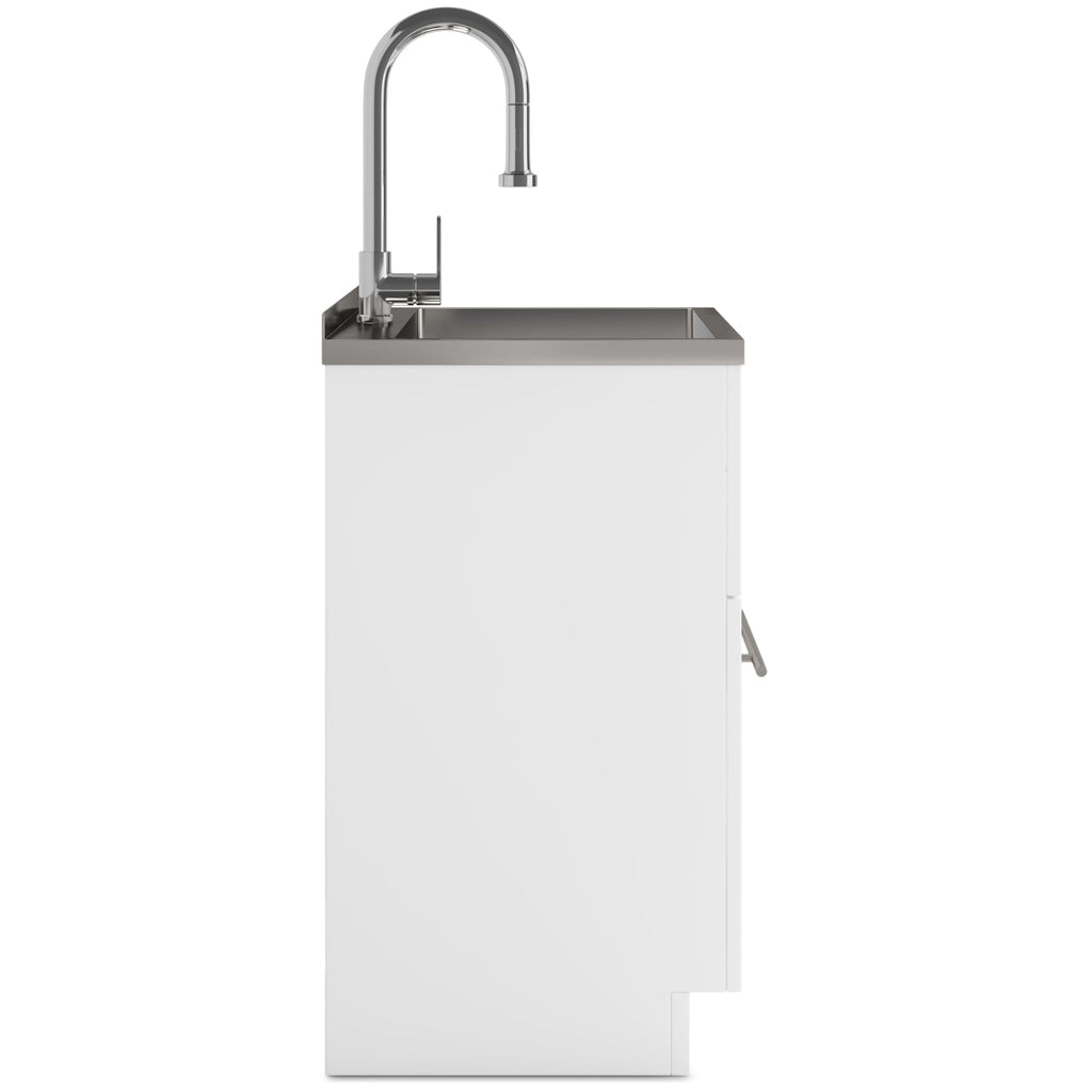Metro 24" Laundry Cabinet with Faucet and Stainless Steel Sink