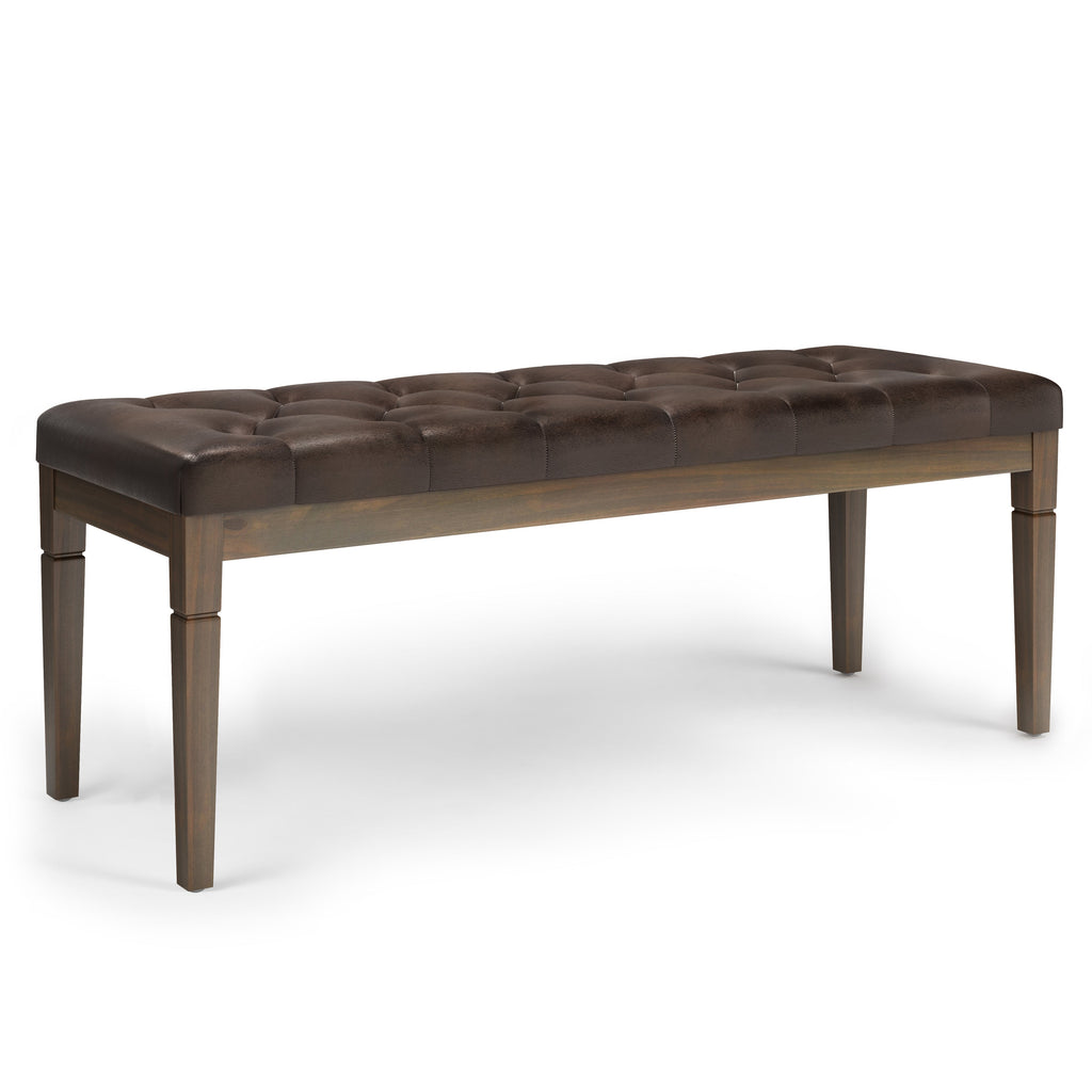 Waverly - Tufted Ottoman Bench - Distressed