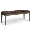 Waverly - Tufted Ottoman Bench - Distressed