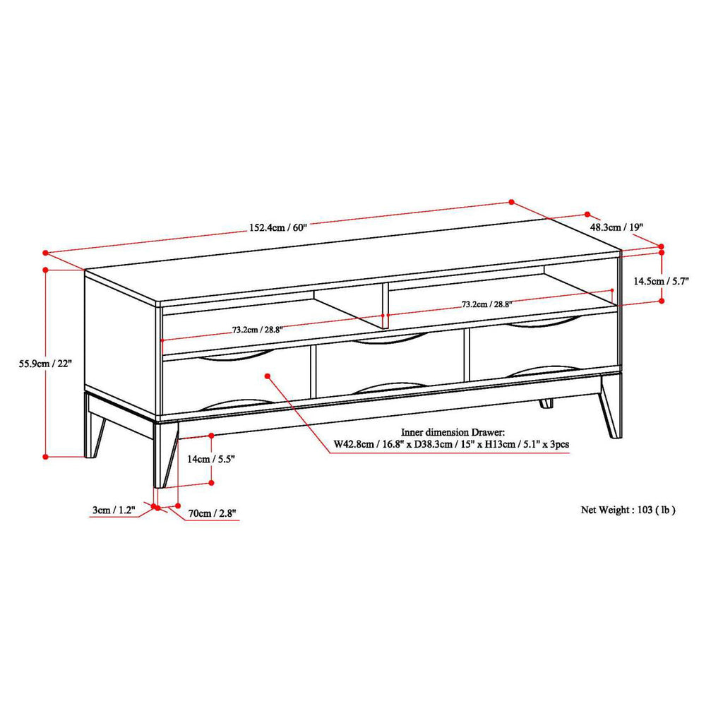 Harper TV Media Stand